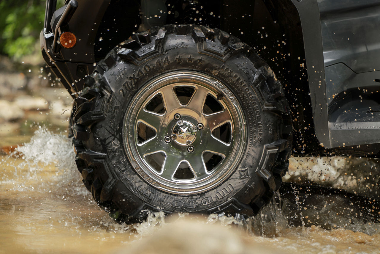 2023 Honda FourTrax Rancher - KMC UTV SPARK - Polished | MSA Wheels